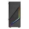 Vida Genesis Micro-ATX ARGB Tempered Glass Gaming PC Case - Black