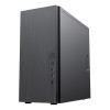CiT Course Micro ATX Case with Brushed Aluminium Front & 1 x 8cm Rear Fan