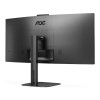 Refurbished - AOC V5 CU34V5CW/BK 34" Wide Quad HD LED 1ms Height Adjustable Curved Monitor with Speaker
