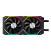 CiT Pro Glacier 240mm Black ARGB Infinity 4-Pin PWM AIO Temperature Display Liquid Cooler