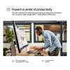 HP Series 5 Pro 534pm 34" Wide Quad HD 100Hz 5ms USB-C Height Adjustable Curved Conferencing Monitor with Speakers and Camera