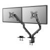 Neomounts FPMA-D650DBLACK 17-27" Coil Spring Full Motion Desk Mount Dual Monitor Arm - Black