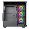 Vida Solus Black ARGB ATX PC case with spacious interior for high-performance components and cooling.
