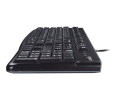 Logitech K120 QWERTY Corded Keyboard - Black