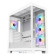 CiT Pro Diamond XR Tempered Glass Mid Tower Gaming PC Case - White