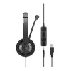 EPOS Sennheiser SC 75 USB MS Teams Certified Binaural Headset - Black