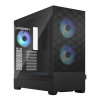 Fractal Design Pop Air RGB Tempered Glass Mid Tower ATX PC Case - Black
