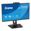 iiyama ProLite XB2497HSNH-B1 23.8" Full HD IPS 100Hz 1ms USB-C Height Adjustable Monitor with Speakers and Webcam - Matte Black