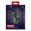 Trust GXT 113 Felox 6400 DPI Wired Optical Gaming Mouse - Black