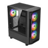 Gamdias ATHENA M6 LITE Tempered Glass Mid Tower Gaming PC Case - Black