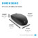 HP 235 Slim Ambidextrous Wireless Optical 1600 DPI Mouse - Black