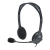 Logitech H111 Wired On-Ear Stereo Headset - Black