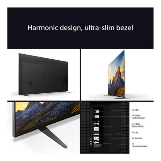 Sony BRAVIA XR 7 K55XR70PU 55-inch QLED TV with enhanced contrast for lifelike imagery