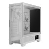 Gamdias ATLAS M1 WH Mid Tower ATX Gaming PC Case with 3 x RGB Fans - White
