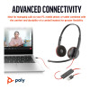 Poly Blackwire 3220 Stereo USB-C Headset - Black
