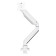 Neomounts NM-D775WHITEPLUS 10-49" Gas Spring Topfix 180°-Stop Desk Mount Single Monitor Arm - White