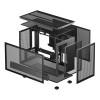 DeepCool CH260 Tempered Glass MicroATX Gaming PC Case - Black