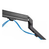 Neomounts FPMA-D650DBLACK 17-27" Coil Spring Full Motion Desk Mount Dual Monitor Arm - Black