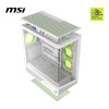 MSI MAG PANO 130R PZ ARGB Tempered Glass Mid Tower Gaming PC Case - White