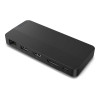 Lenovo 40B90100EU USB-C Wired Travel Dock with 100W Adapter - Black
