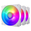 Cooler Master Mobius 120P White ARGB 3-pin PWM Pc Fans - 3Pcs
