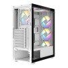 CiT Destroyer White ATX Gaming PC Case - White