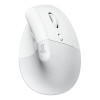 Logitech Lift Vertical RF Wireless Bluetooth Optical 4000 DPI Ergonomic Mouse - White