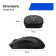 HP 705 Ambidextrous Wireless Multi SurfaceTracking 6000 DPI Mouse - Black