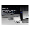 Belkin Connect 7-Port USB-C Hub with Dual USB-C Ports - Grey
