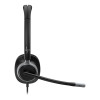 Poly Mission 625 Wired On-Ear AI Noise Reduction Bulk Headset - Black