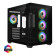 CiT Vision ARGB Tempered Glass Mid Tower ATX Gaming PC Case - Black