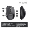 Logitech Marathon M705 Wireless Laser Optical 1000 DPI Mouse - Charcoal