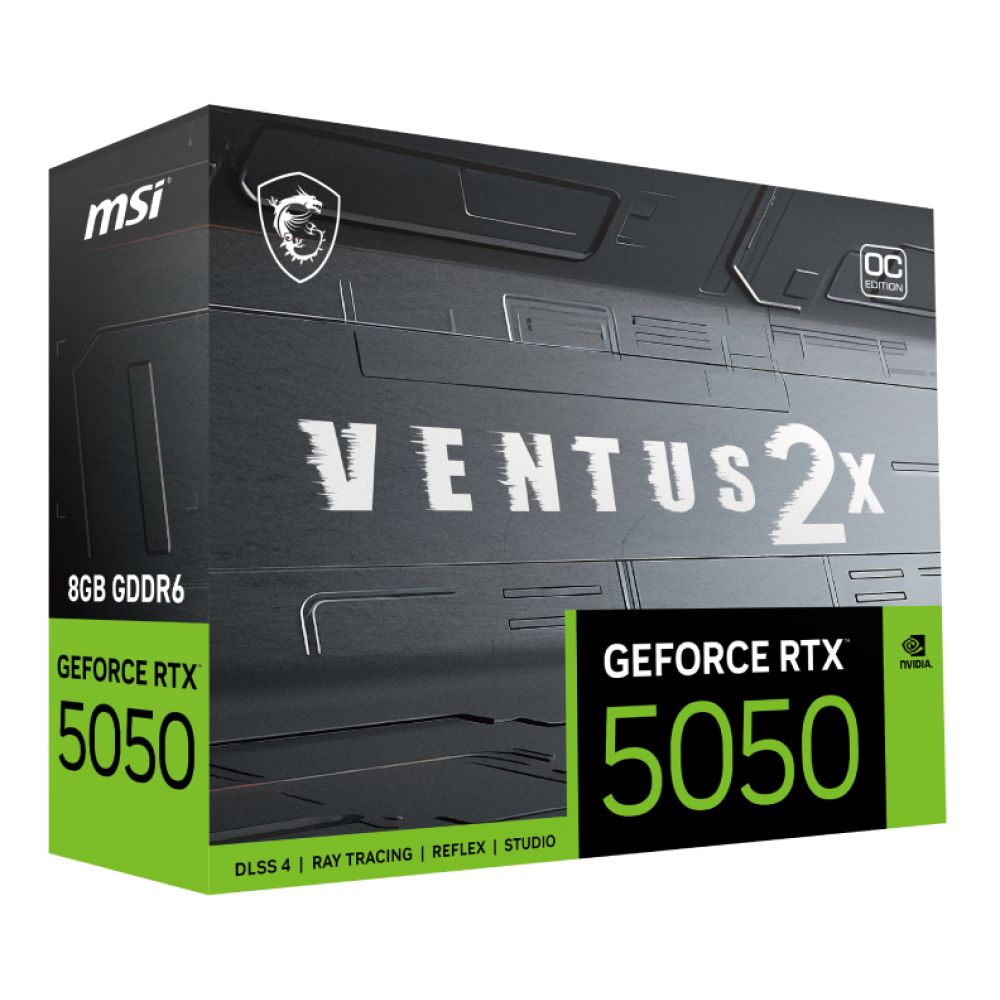 グラフィックボード・グラボ・ビデオカード MSI GeForce RTX 5050 8G VENTUS 2X OC MSI GeForce RTX 5050 VENTUS 2X 8G OC Graphics Card