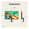 LG UltraFine 27U710B 27" 4K Ultra HD IPS 60Hz 5ms Height Adjustable Monitor