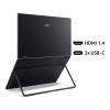 Acer PD193QE PD3 18.5" Full HD IPS USB-C Foldable Dual Screen Portable Monitor with Speakers