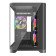 1st Player UV6 Tempered Glass Micro ATX Gaming Case - Black with 3 RGB Fans