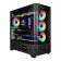 Gamdias ATLAS P2 CG Mid Tower ATX Gaming PC Case with 4 x RGB Fans - Black