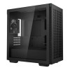 DeepCool CH370 Tempered Glass MicroATX Gaming PC Case with 1 x Fan - Black