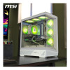 MSI MAG PANO 130R PZ ARGB Tempered Glass Mid Tower Gaming PC Case - White