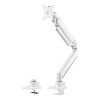 Neomounts NM-D775WHITEPLUS 10-49" Gas Spring Topfix 180°-Stop Desk Mount Single Monitor Arm - White