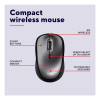 Trust TM-201 Right-hand 1600 DPI RF Wireless Optical Mouse - Black