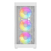 Vida Zephyr V2 Micro-ATX ARGB Tempered Glass Gaming PC Case - White