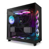 NZXT F240 RGB Unibody 8-Pin PWM PC Fan Black - 2-Pack