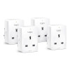 TP-LINK Tapo P100 Mini Smart Wi-Fi F-Type Socket Pack of 4