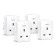 TP-LINK Tapo P100 Mini Smart Wi-Fi F-Type Socket Pack of 4