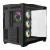 CiT Vision ARGB Tempered Glass Mid Tower ATX Gaming PC Case - Black