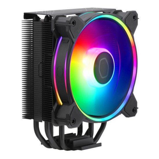 Cooler Master 120mm Hyper 212 Halo Black cooler for silent performance