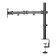 Neomounts FPMA-D550BLACK 10-32" Full Motion Desk Mount Clamp & Grommet Single Monitor Arm - Black