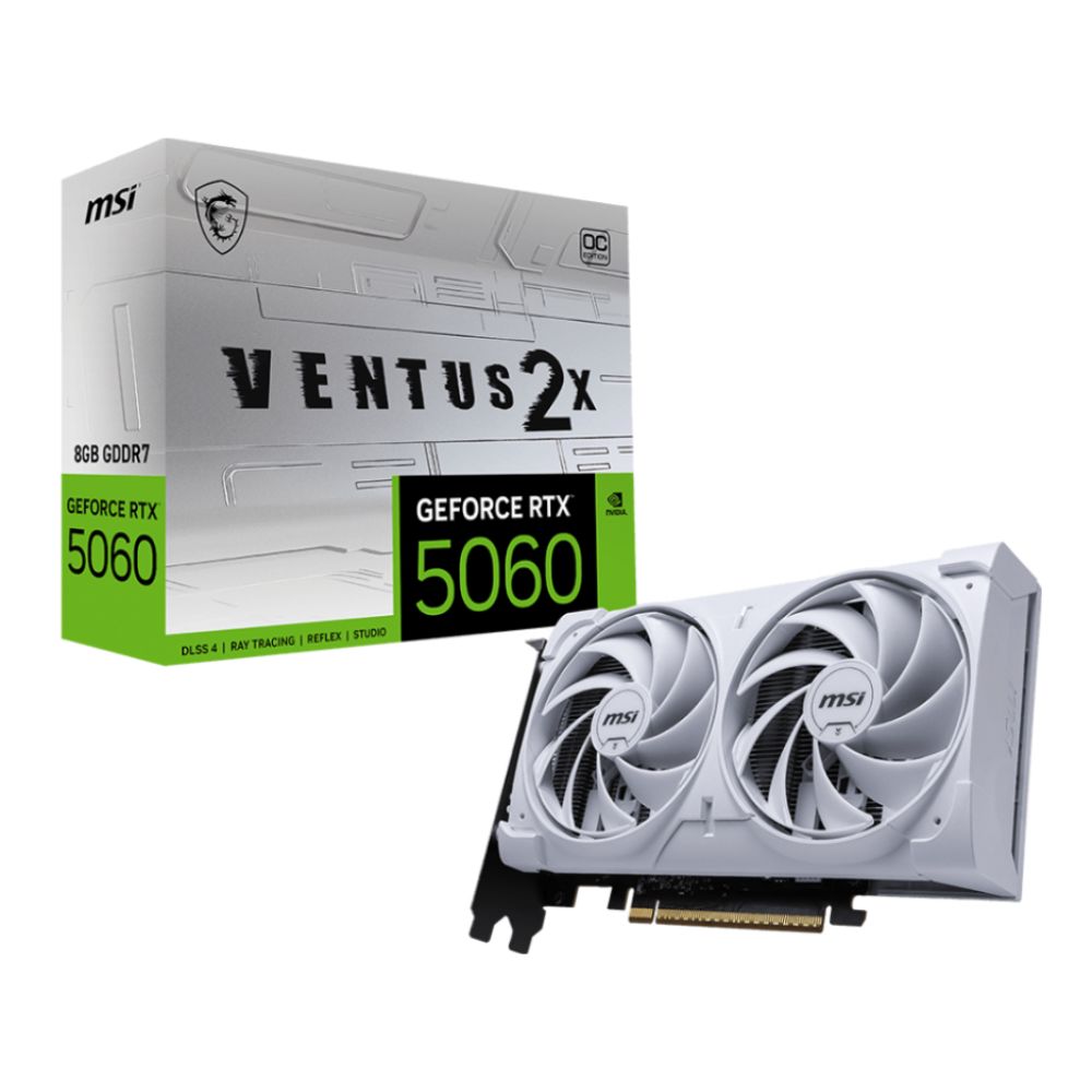 MSI RTX 5060 8G VENTUS 2X OC: RTX 5060 8G VENTUS 2X OC WHITE