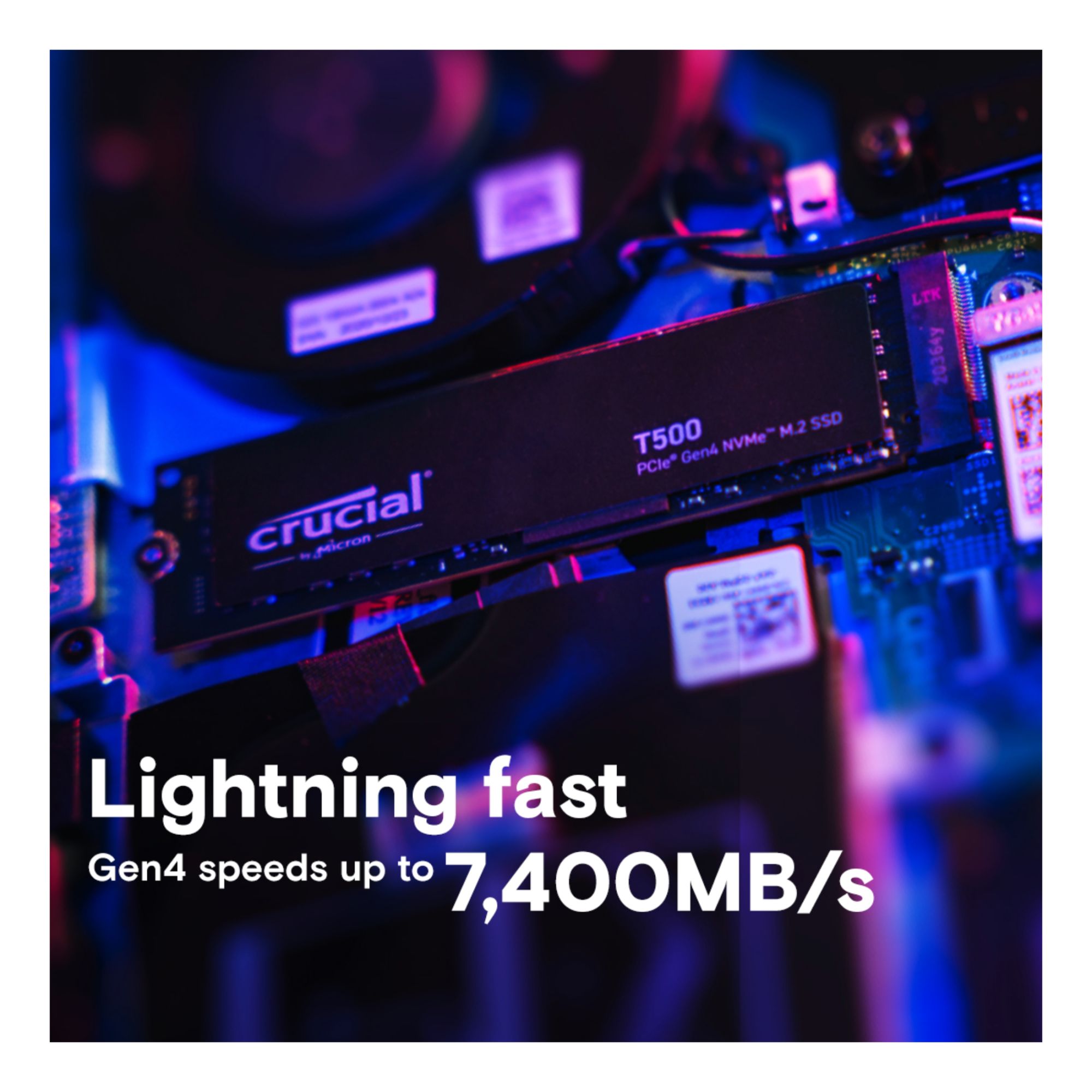 Crucial T500 4TB PCIe 5.0 NVMe SSD CT4000T500SSD3